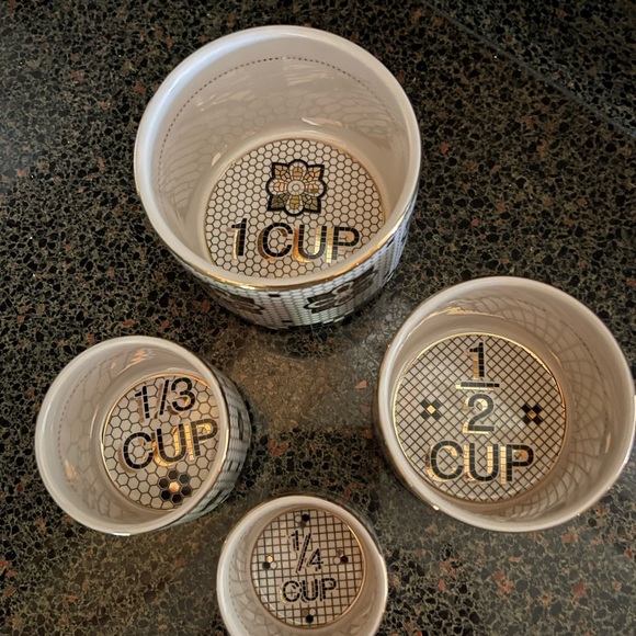 Anthropologie BISTRO TILE Collection Measuring Cups | Set Of 4 | NWT - Picture 8 of 10